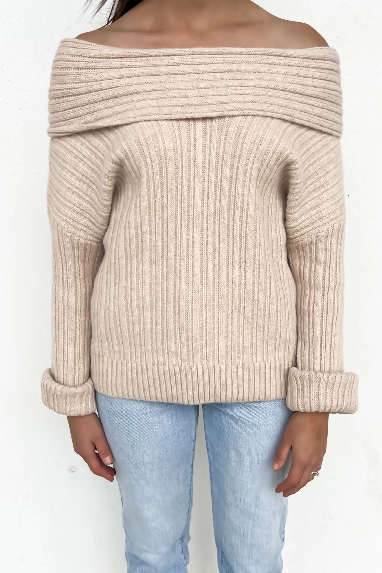 Kristina Knit Jumper Beige