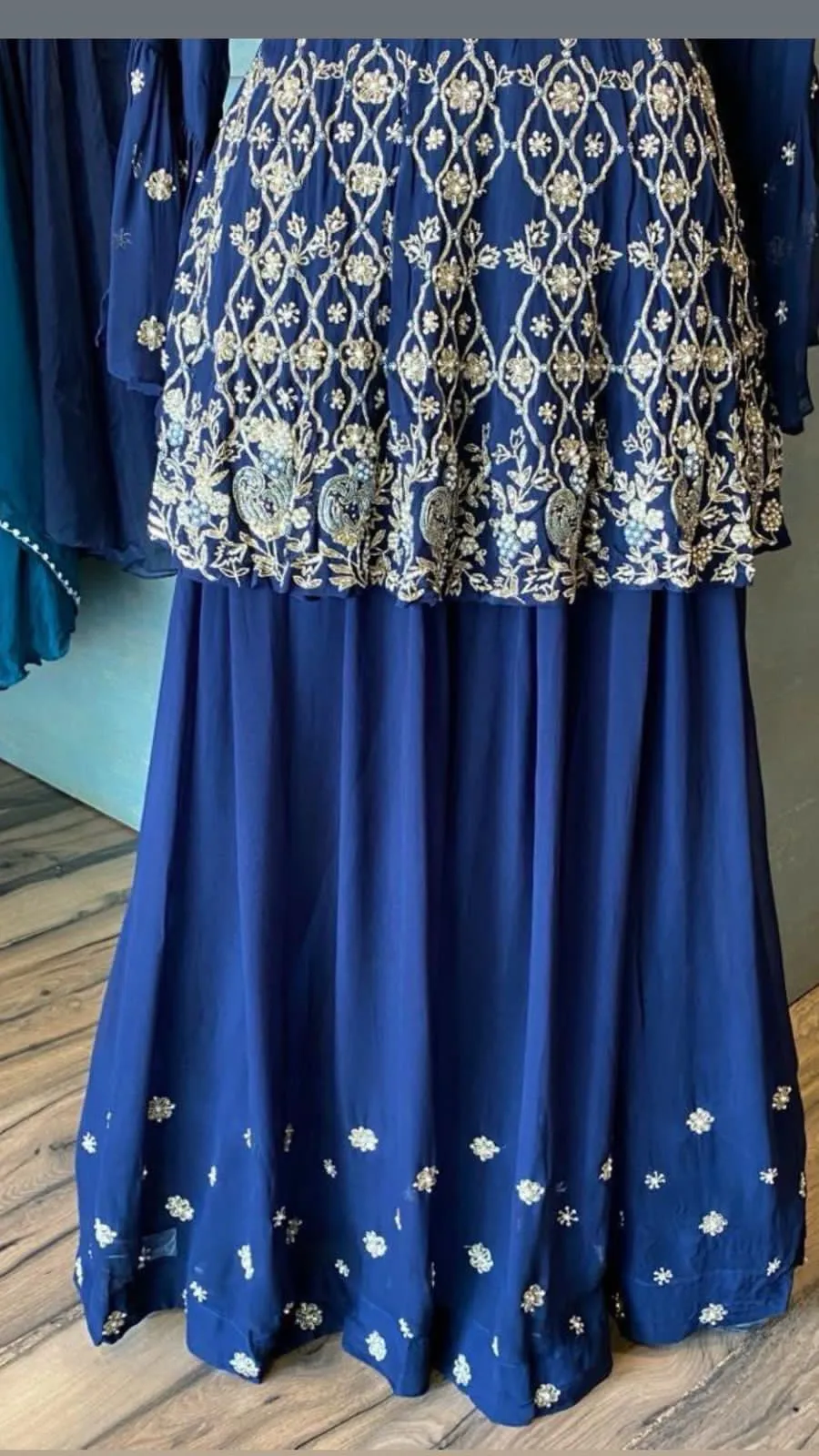 Lafza peplum indowestern dress