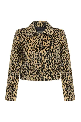 Leopard Crop Jacket