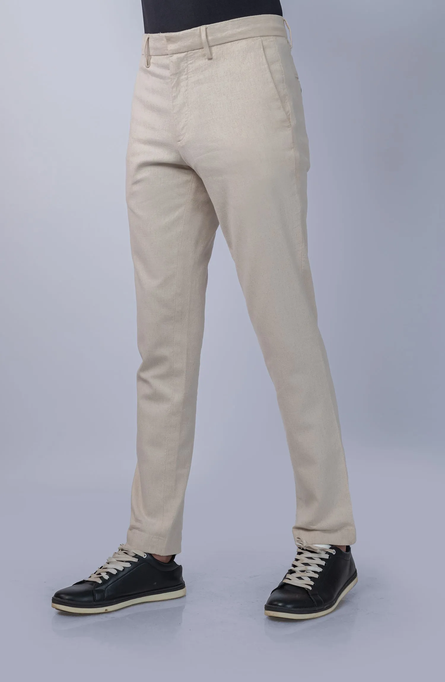 Linen Stretch Chino - Beige