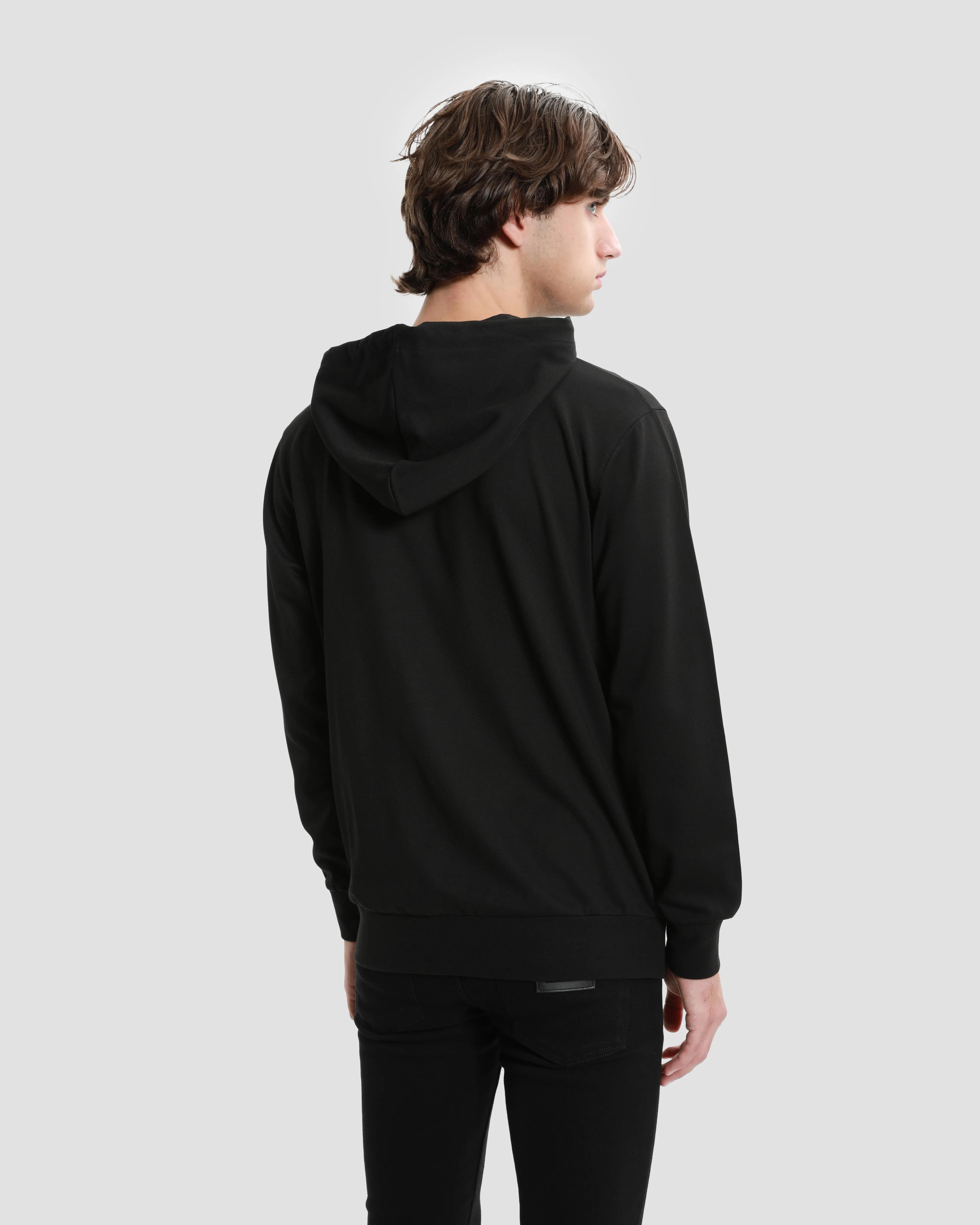 Logo Patched Hoodie Jacket