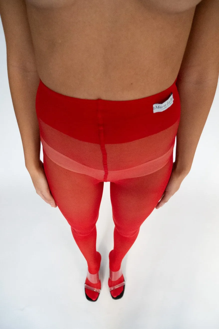 MARIA LA ROSA, Silky Tights, Red