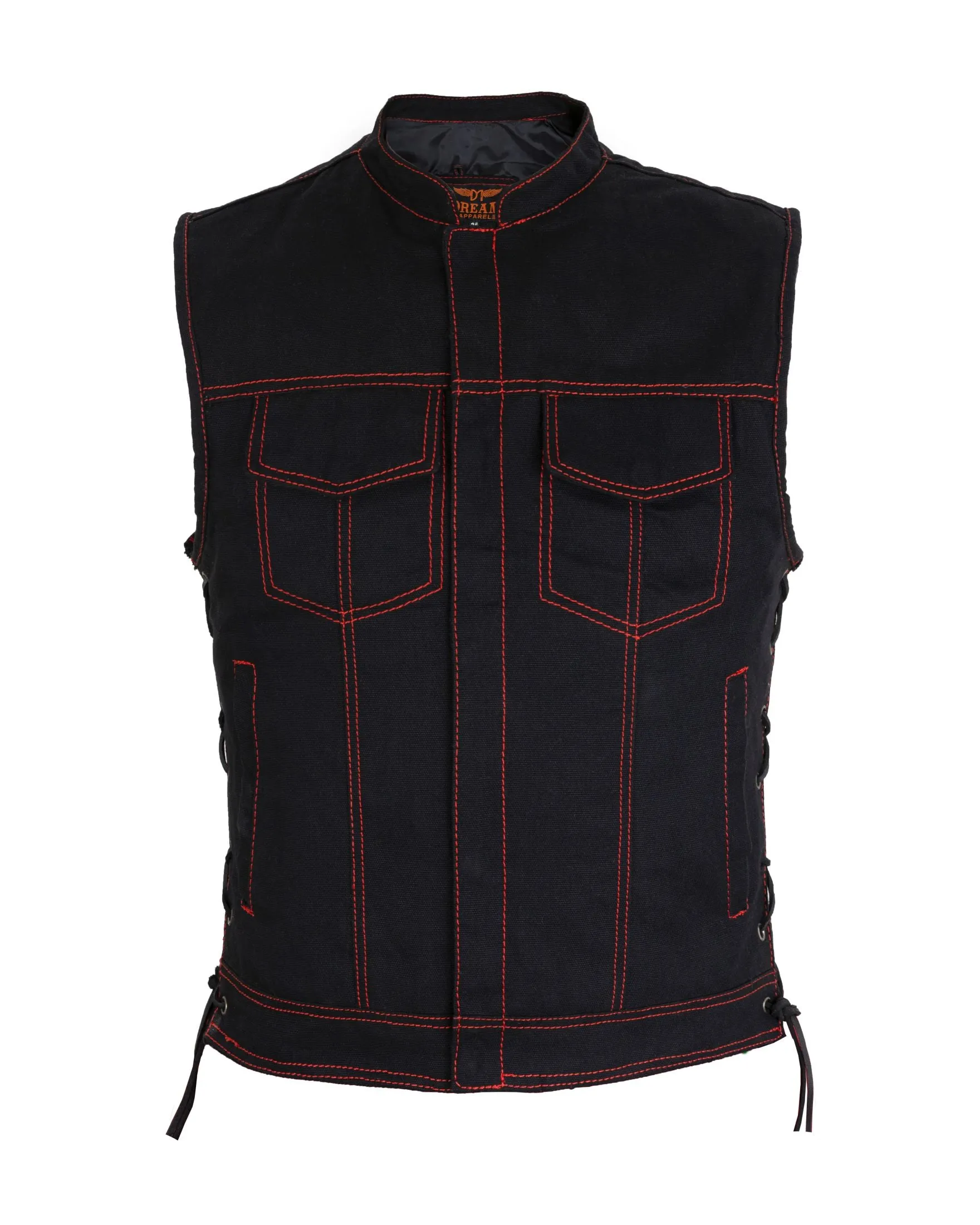 Men's Denim Gun Pocket Vest by Club Vest Red Thread