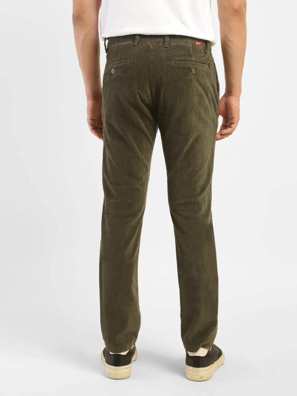 Men's Green Regular Fit Trousers