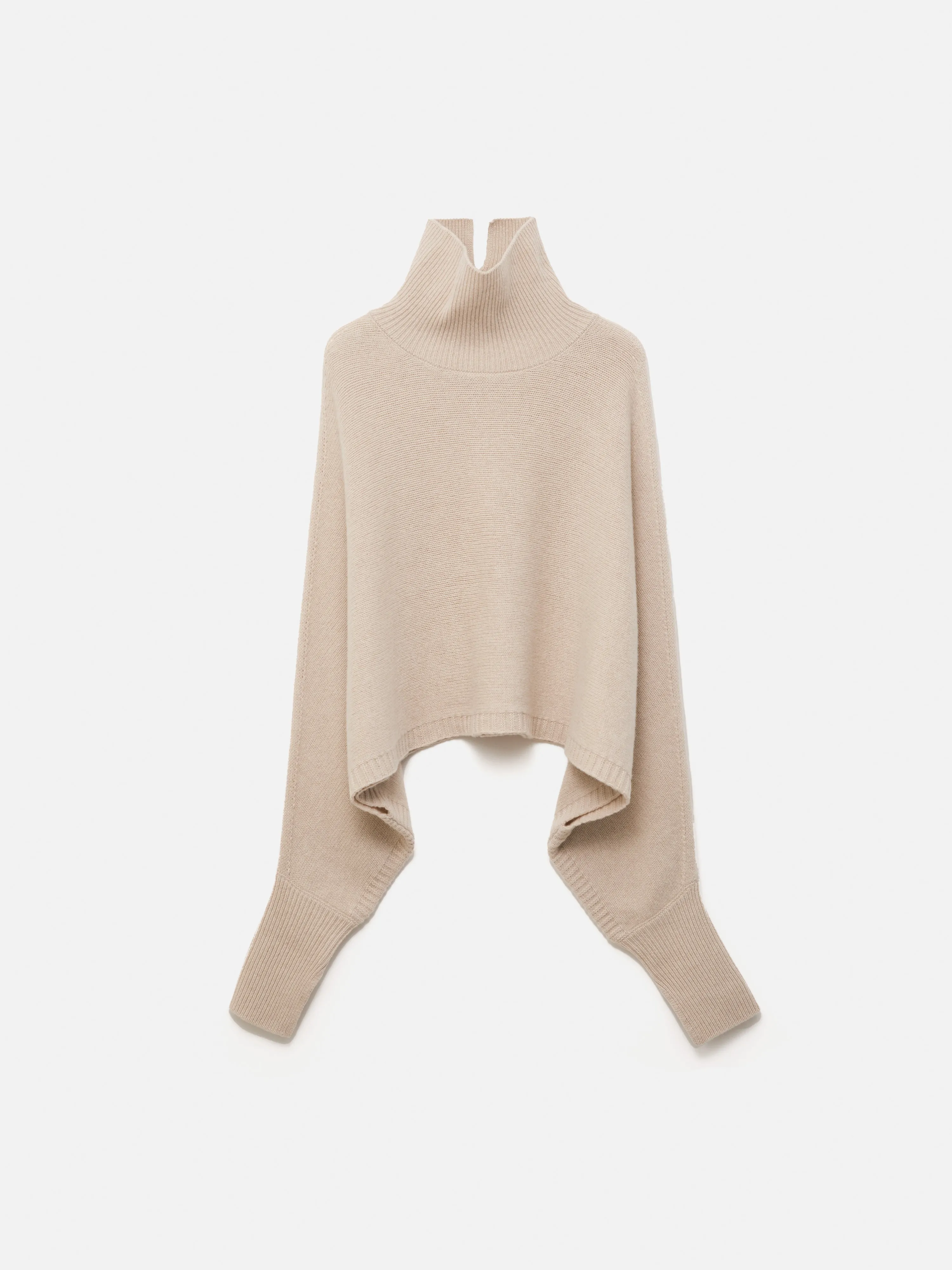 Merino Poncho Jumper | Cream