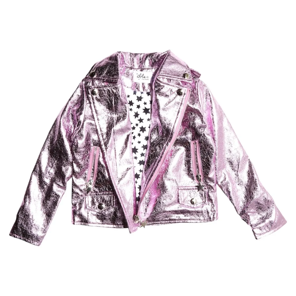 METALLIC FOIL MOTO JACKET