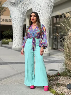 MINT WIDE LEG PANTS