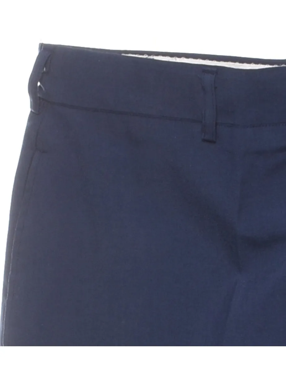 Navy Tapered Trousers - W32 L31