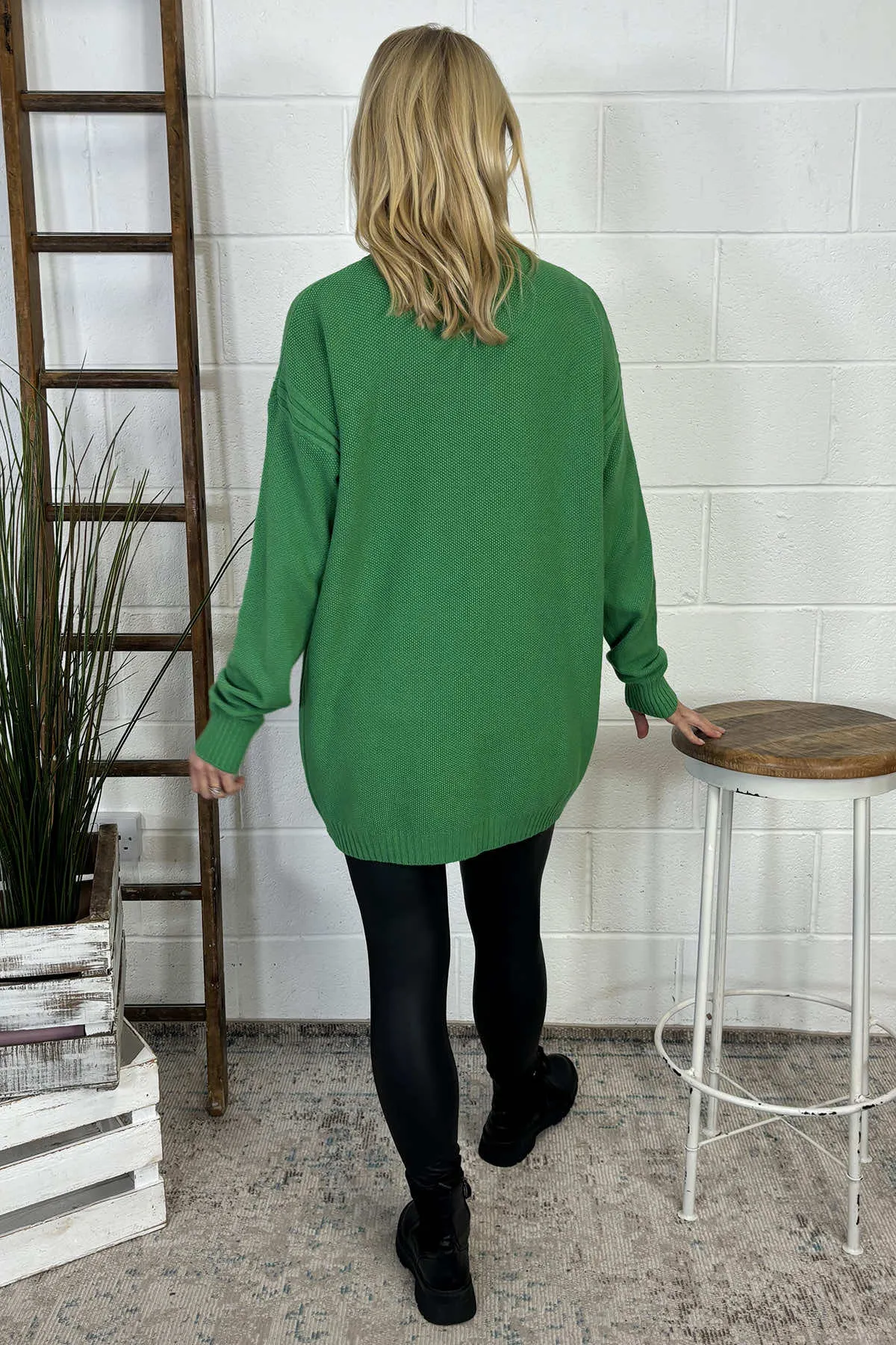 Odessa Knitted Jumper Emerald