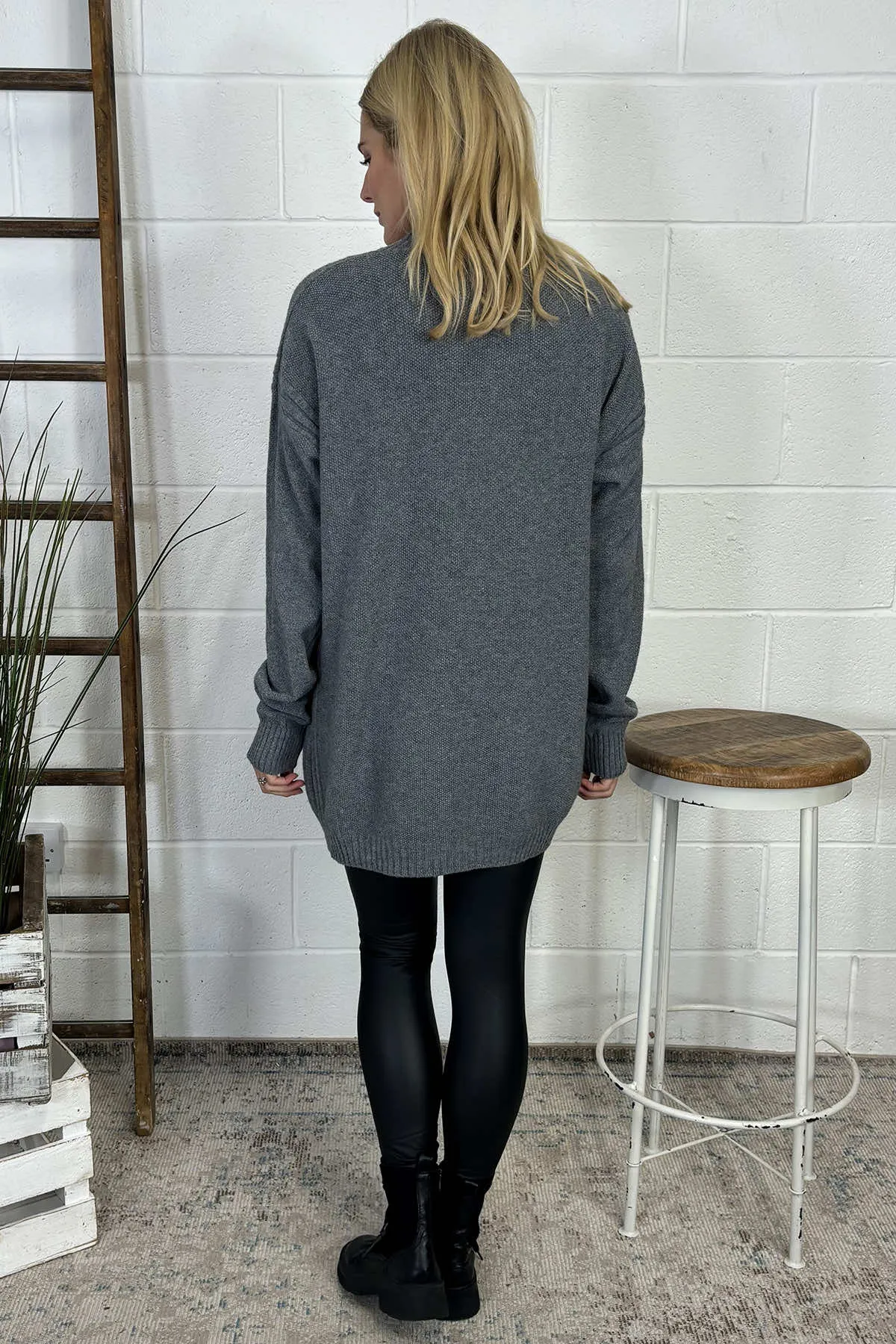 Odessa Knitted Jumper Mid Grey