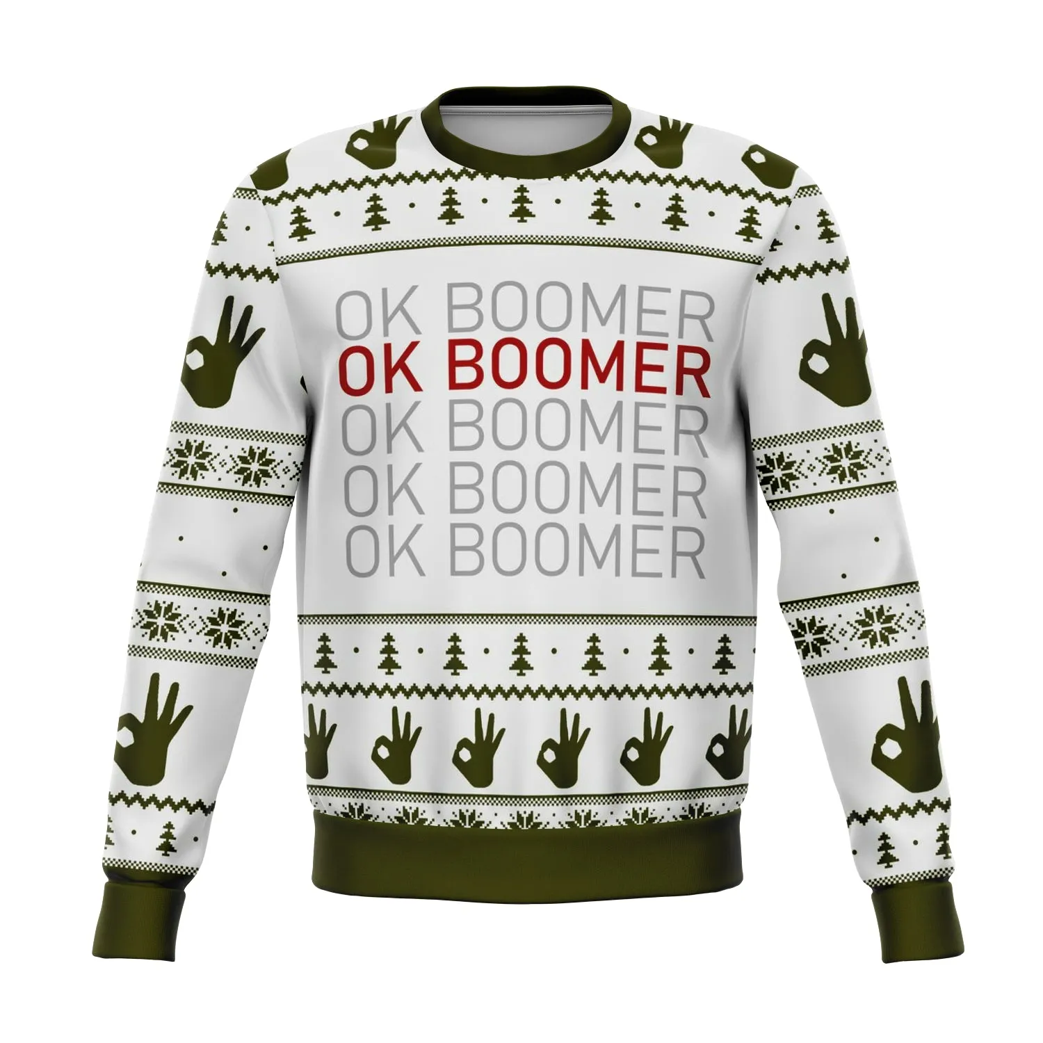 Ok Boomer Ugly Christmas Sweater