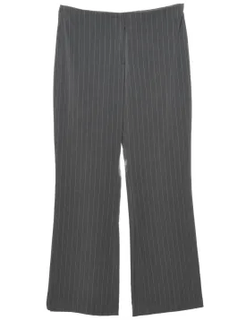 Pinstripes Grey Trousers - W30 L30