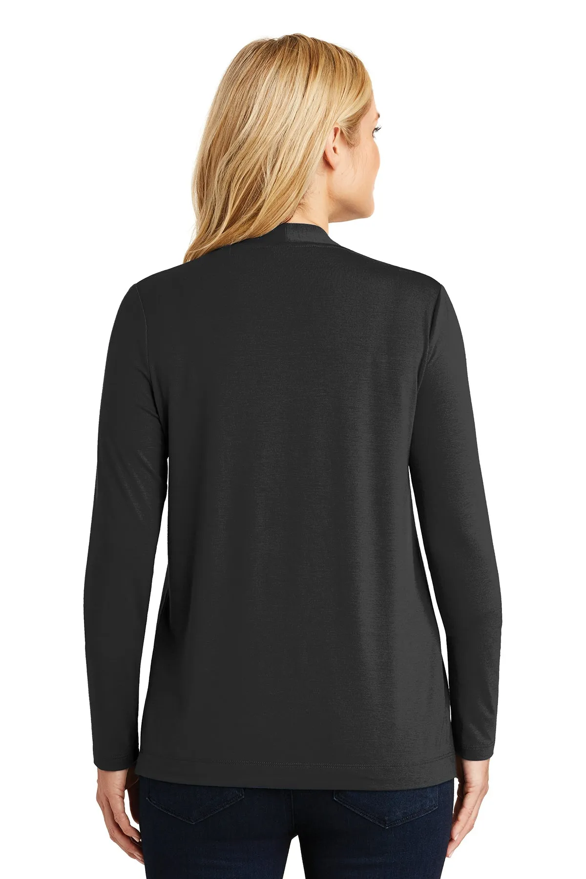 Port Authority Ladies Knit Cardigan, Black [Allied Residential]