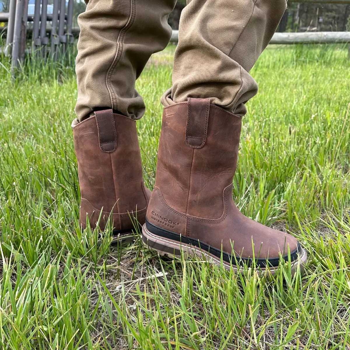 Rancher 11” Waterproof Soft Toe Work Boot - Brown