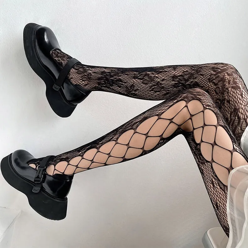 Rose romance y2k tights