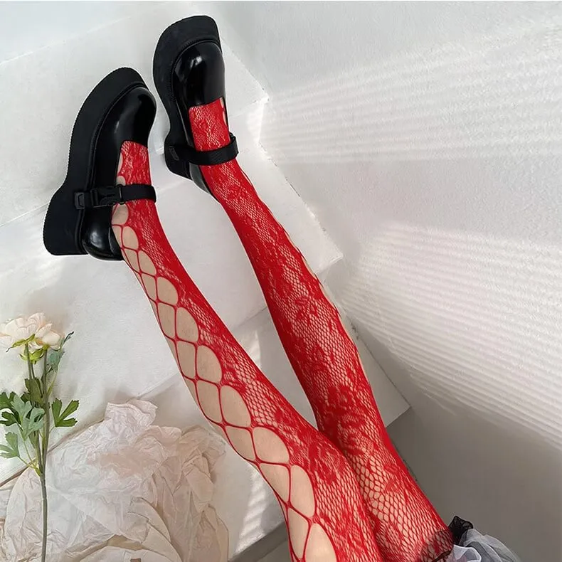 Rose romance y2k tights