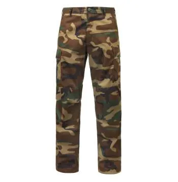 Rothco Relaxed Fit Zipper Fly BDU Pants / Woodland Camo