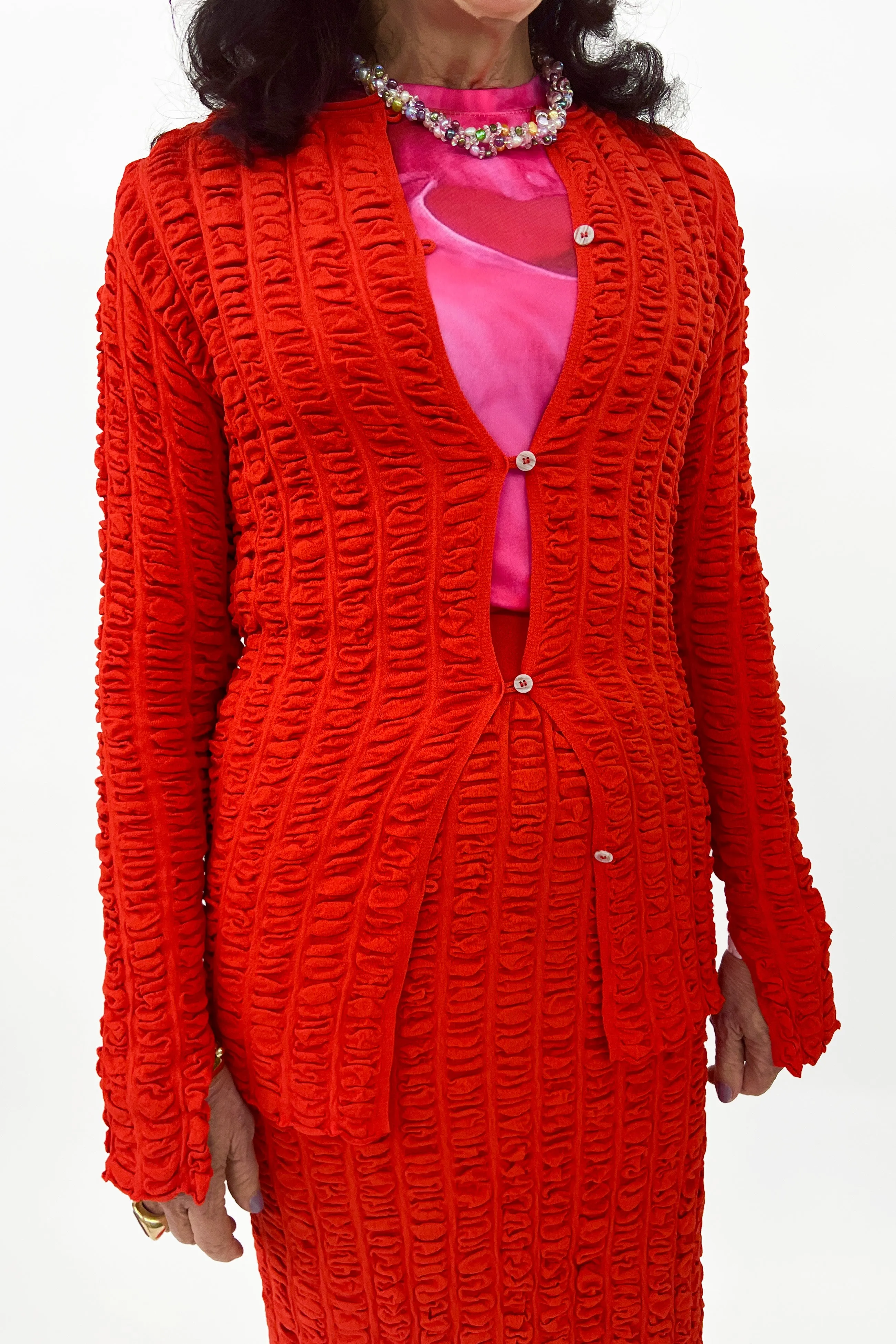 Rus: Ballerine Cardigan: Tomatoe