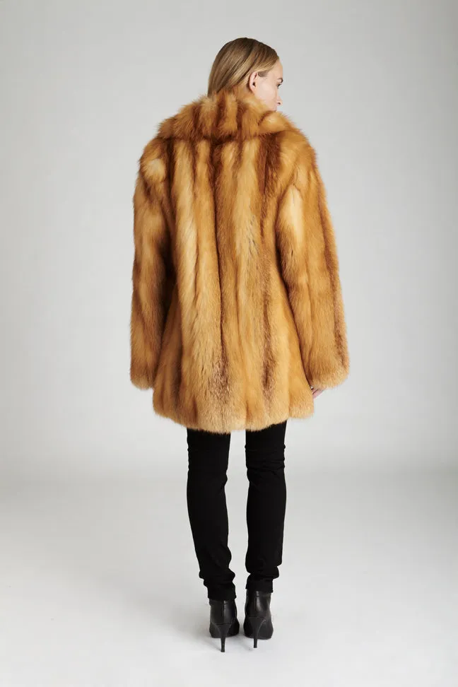 Sadie Red Fox Fur Jacket