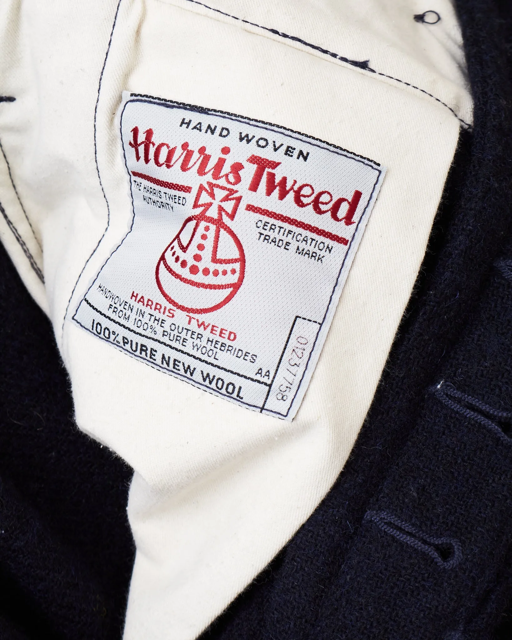 Second Hand Nigel Cabourn Bombay Pants Harris Tweed Navy W30