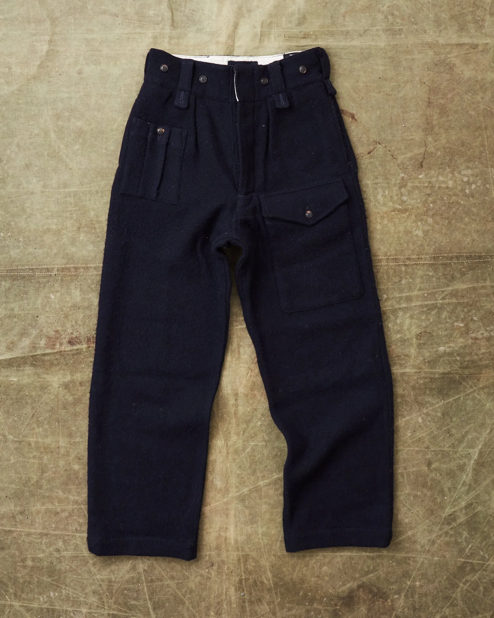 Second Hand Nigel Cabourn Bombay Pants Harris Tweed Navy W30