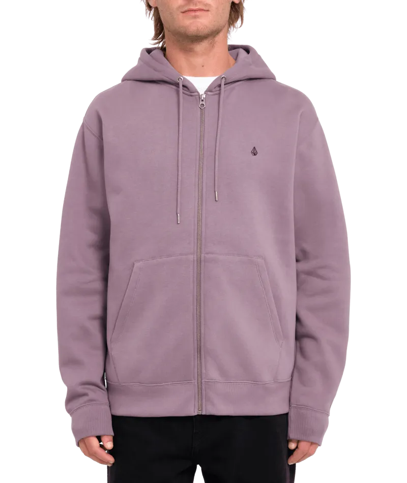 Single Stone Zip Hoodie in Vintage Violet