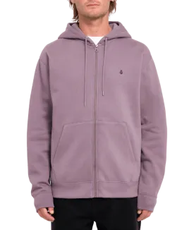 Single Stone Zip Hoodie in Vintage Violet