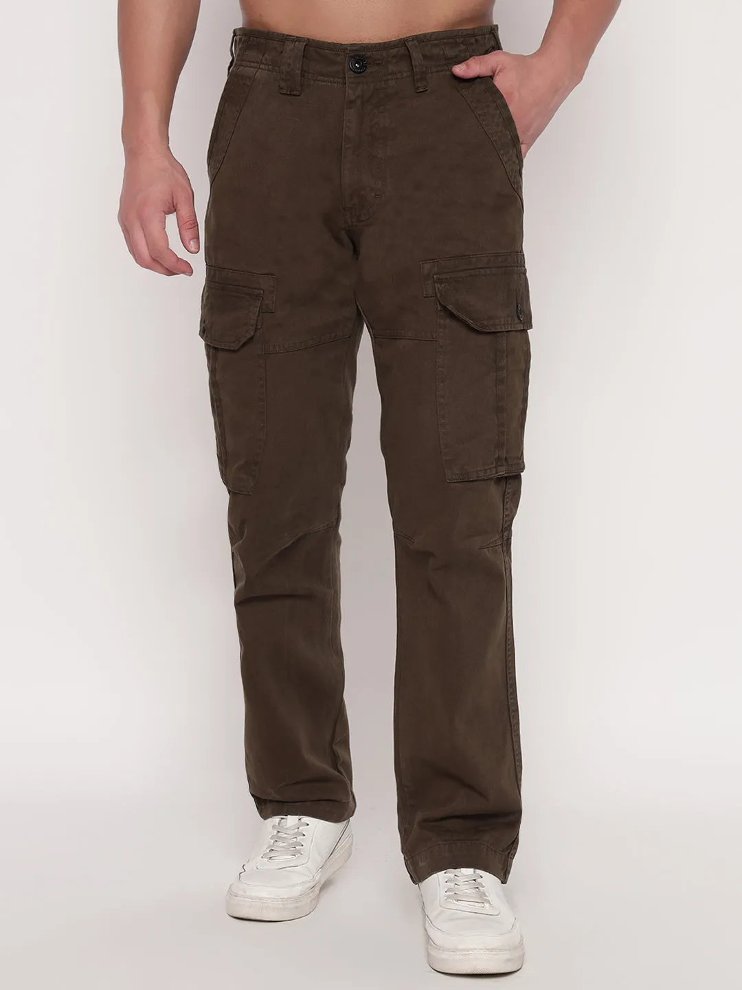 SJ VINTAGE BROWN WASH CARGO