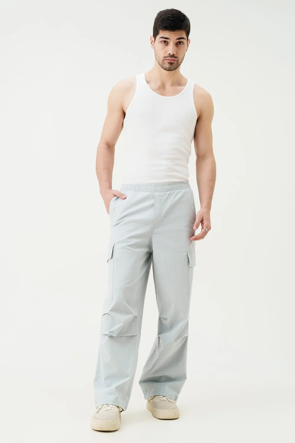 Snowbound Blue Men's Twill Cargo Pants