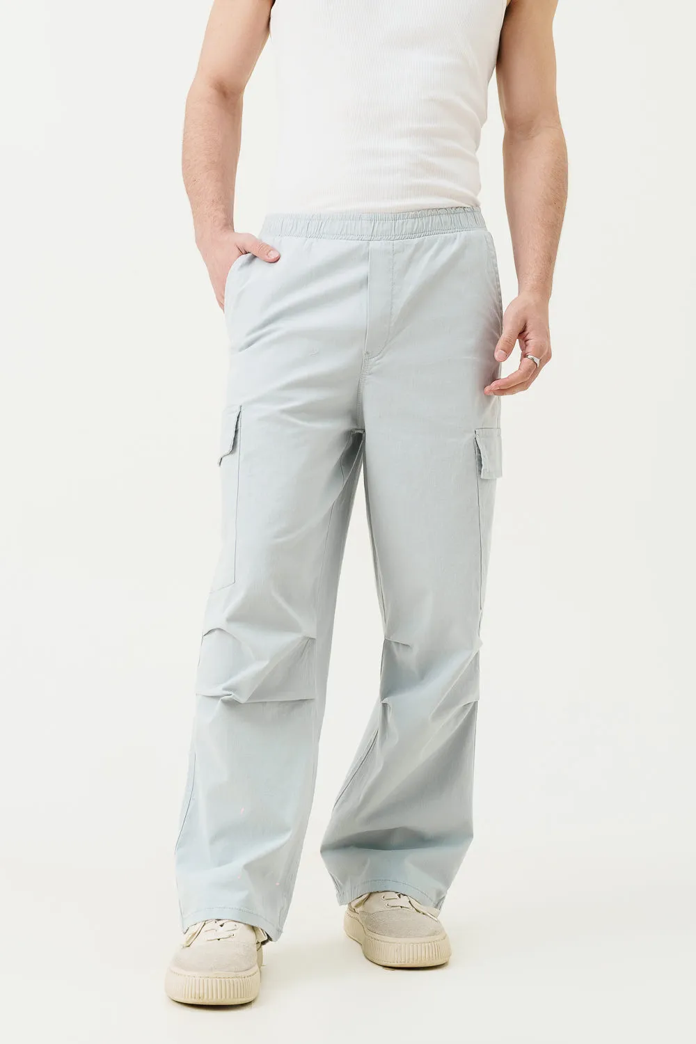 Snowbound Blue Men's Twill Cargo Pants