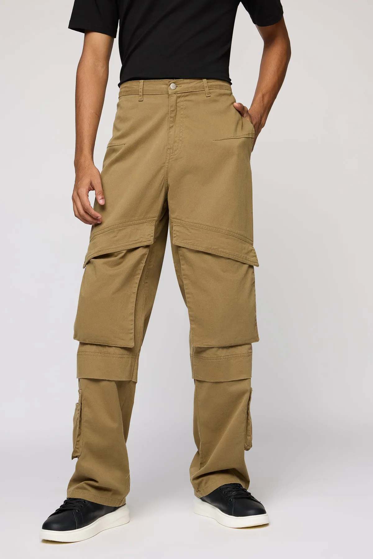 Somber Tan Men's Relaxed Fit Cargo Pants