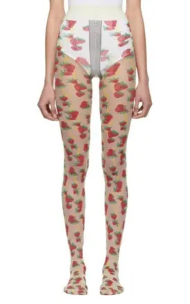 Strawberry Logo Horse-bit Tights