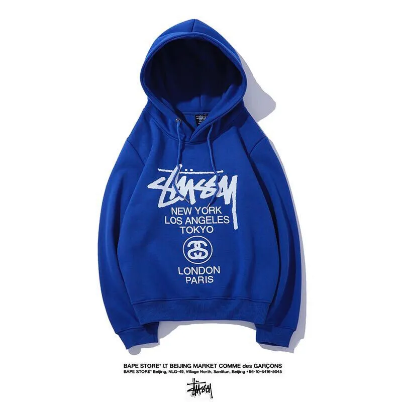 Stussy Hoodie Fleece Versatile Hooded Sweater