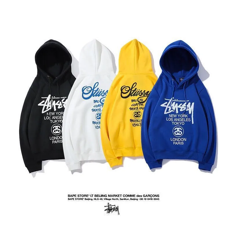 Stussy Hoodie Fleece Versatile Hooded Sweater