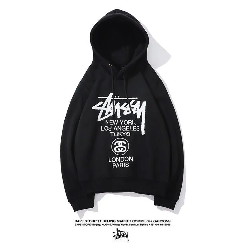 Stussy Hoodie Fleece Versatile Hooded Sweater