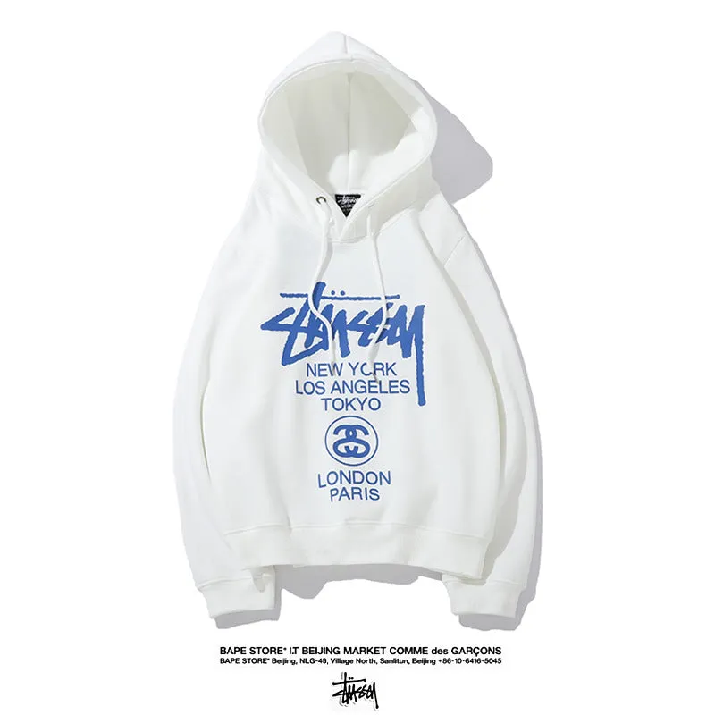 Stussy Hoodie Fleece Versatile Hooded Sweater