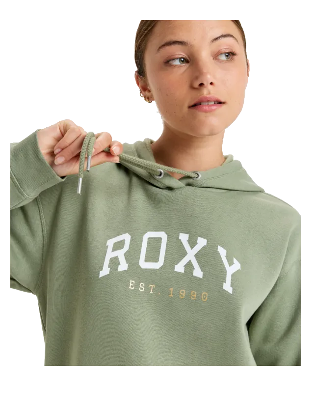 Surf Stoked Hoodie in Oil Green