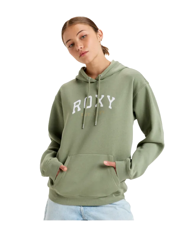 Surf Stoked Hoodie in Oil Green