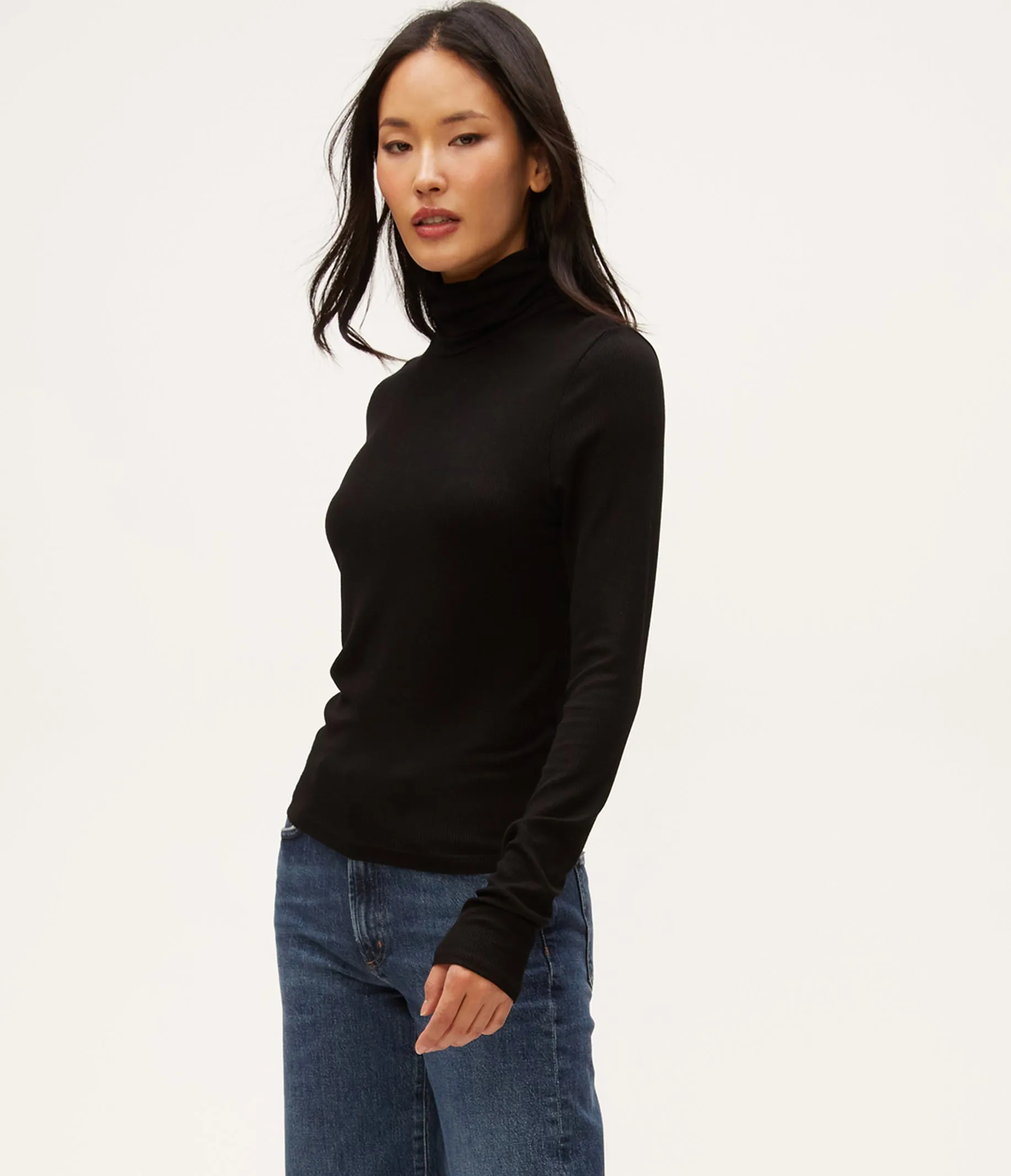 Tara Crop Turtleneck