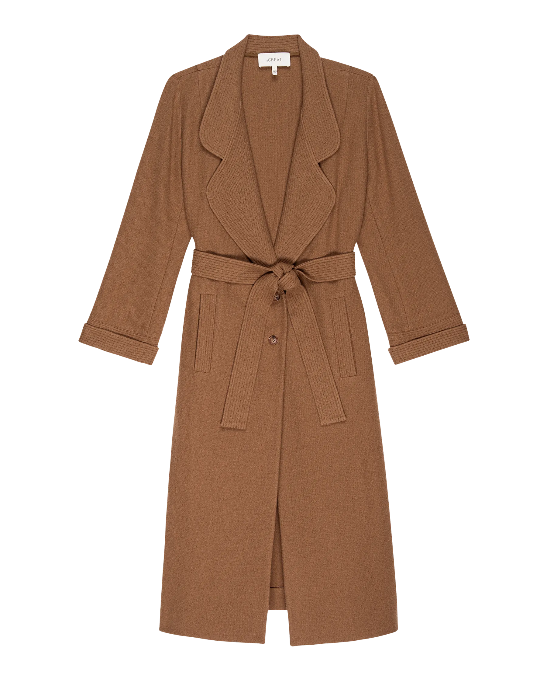 The Trapunto Trench Coat. -- Camel