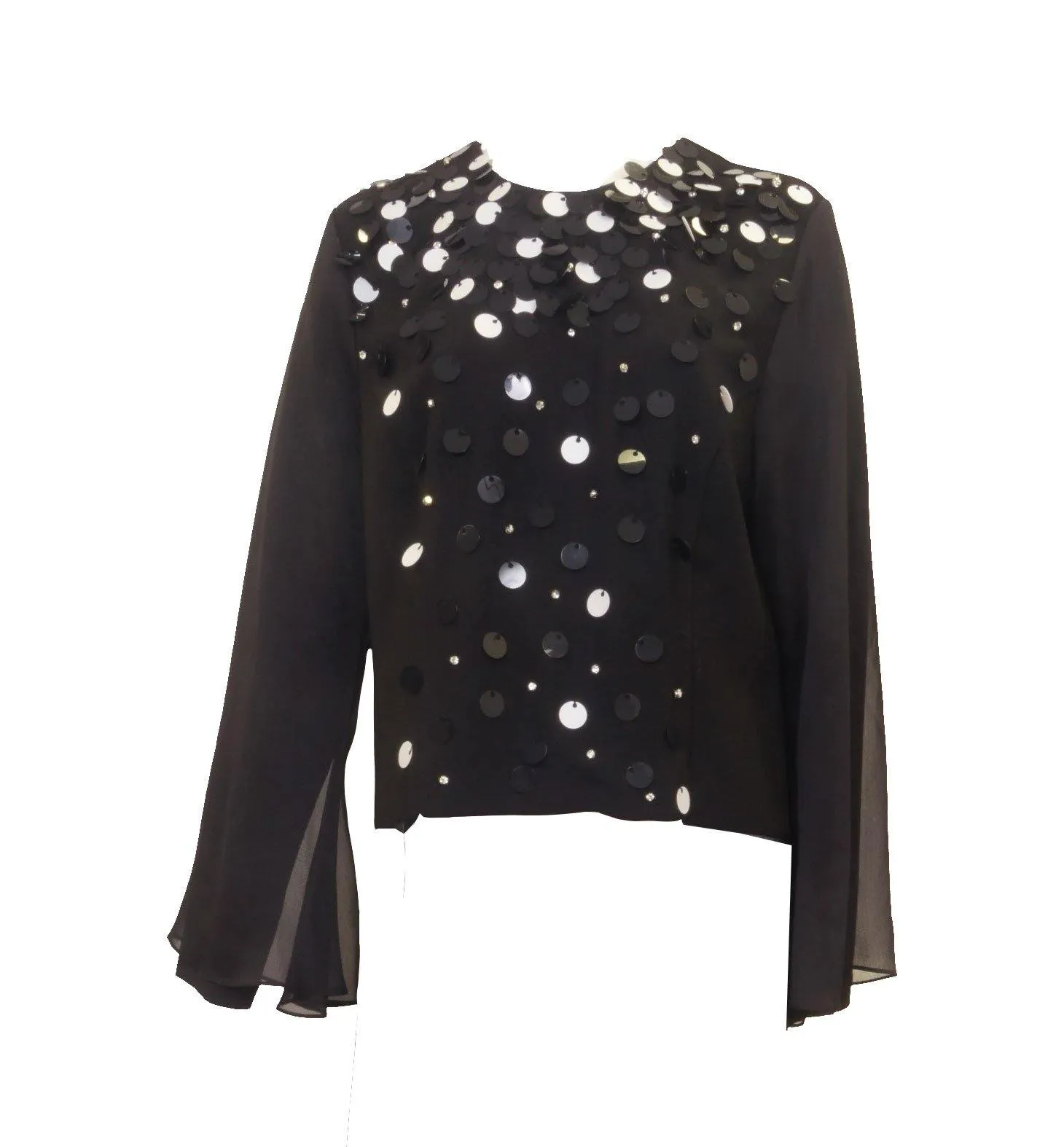 Touch Chiffon Hi-Lo Embellished Top