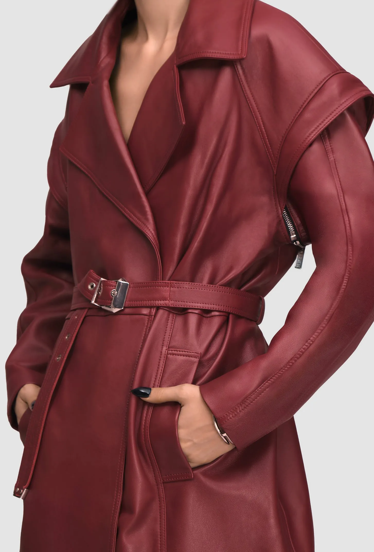 Trenchcoat Wine Red