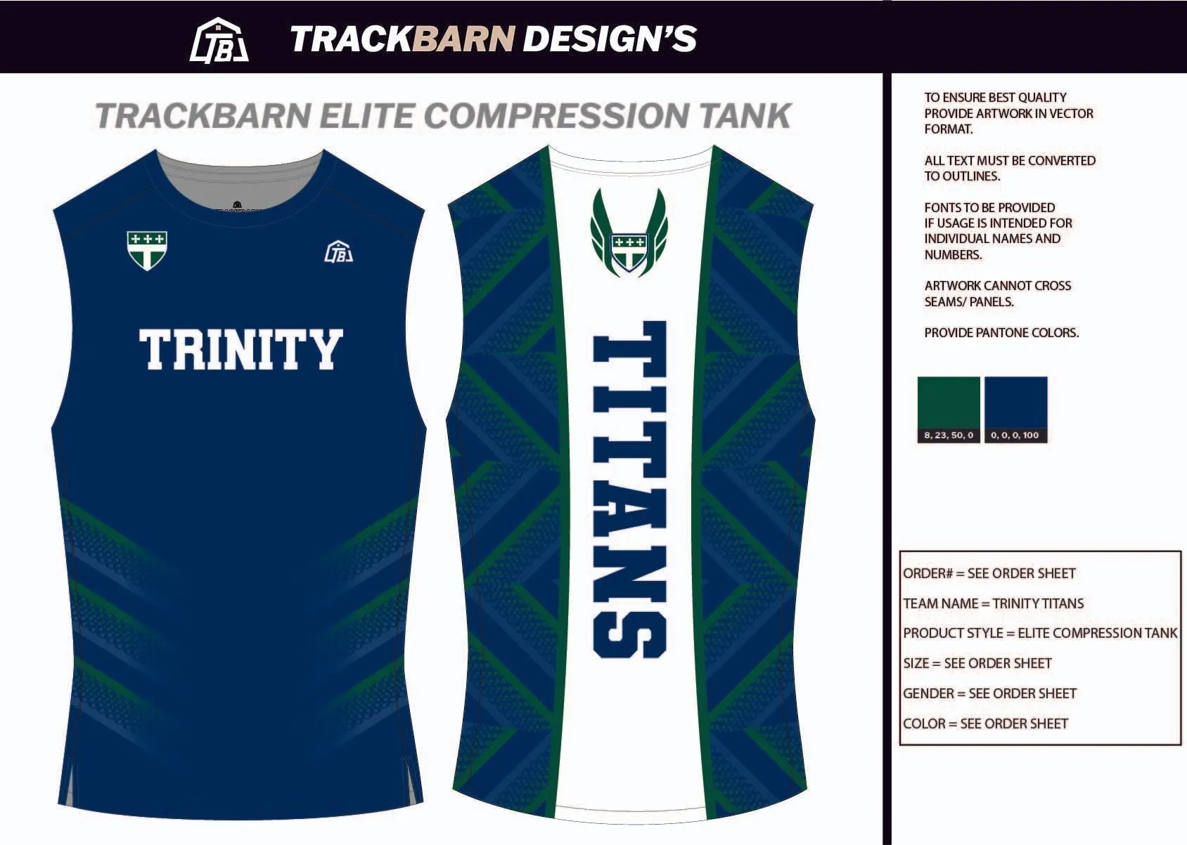 Trinity-Titans- Youth Compression Tank