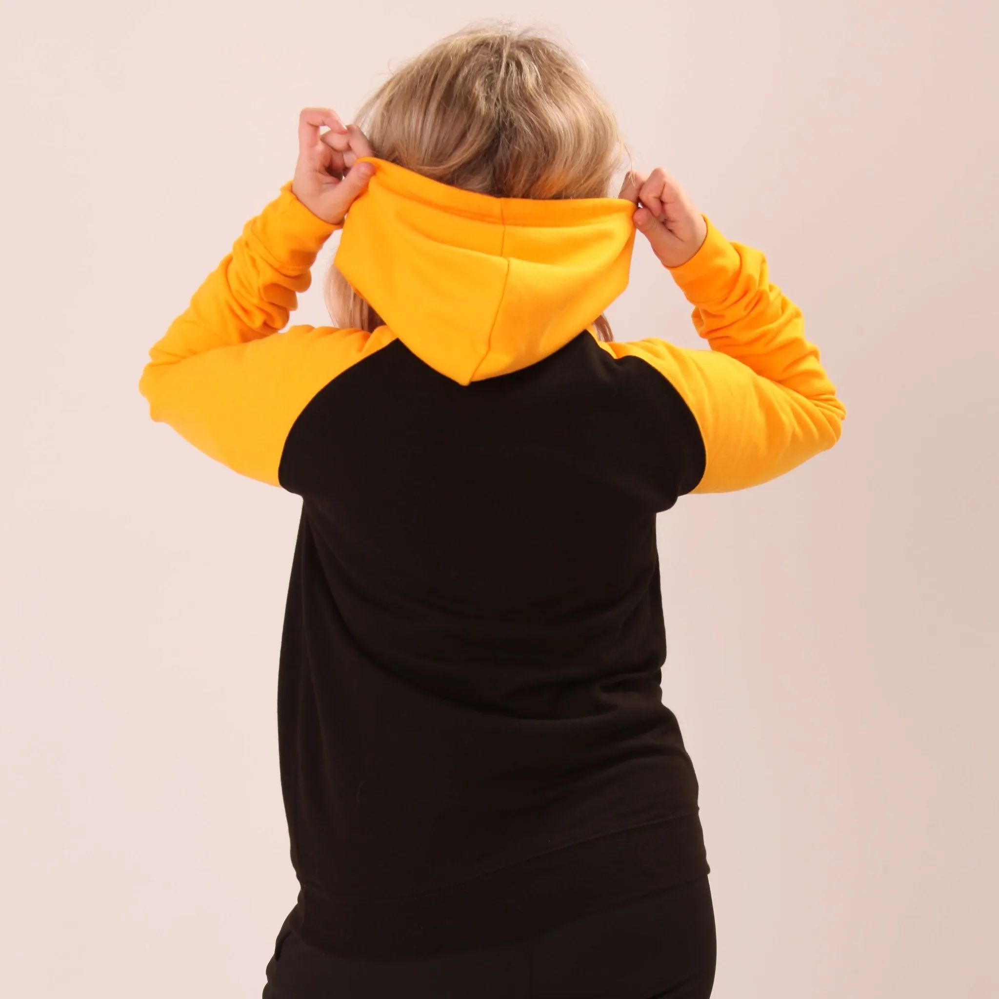 UNIFY Baseball Hoodie - Classic UNIFY Essential Womens Hoodie - UNIFY Yellow Jumper