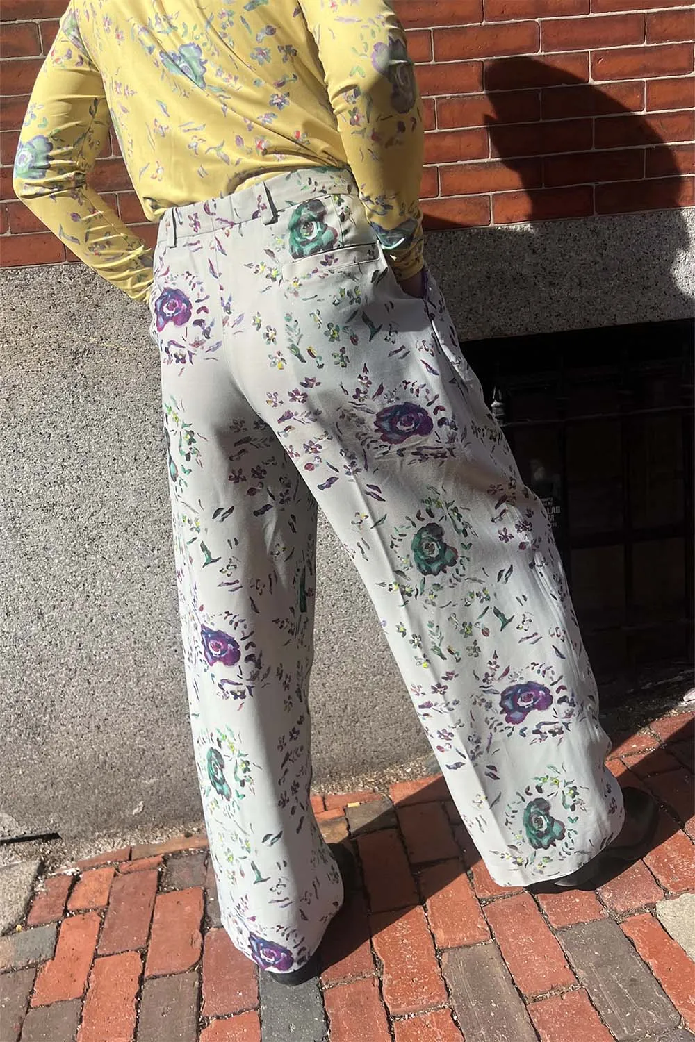 Valette Studio - Trouser: Flower Print