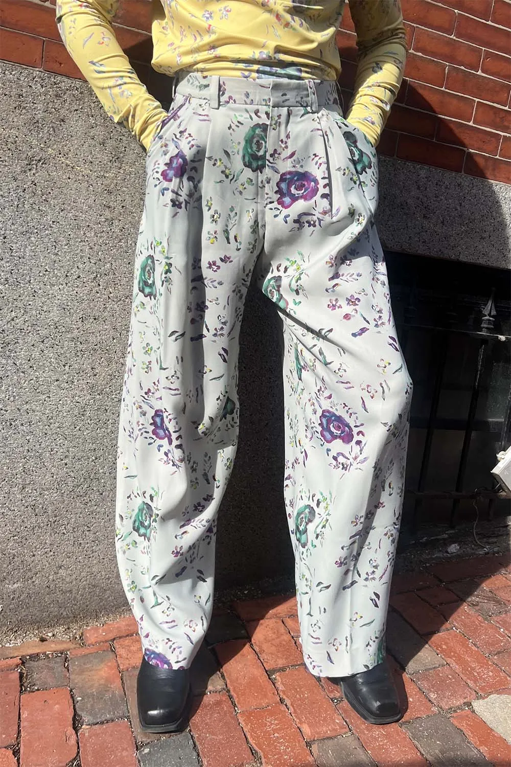 Valette Studio - Trouser: Flower Print