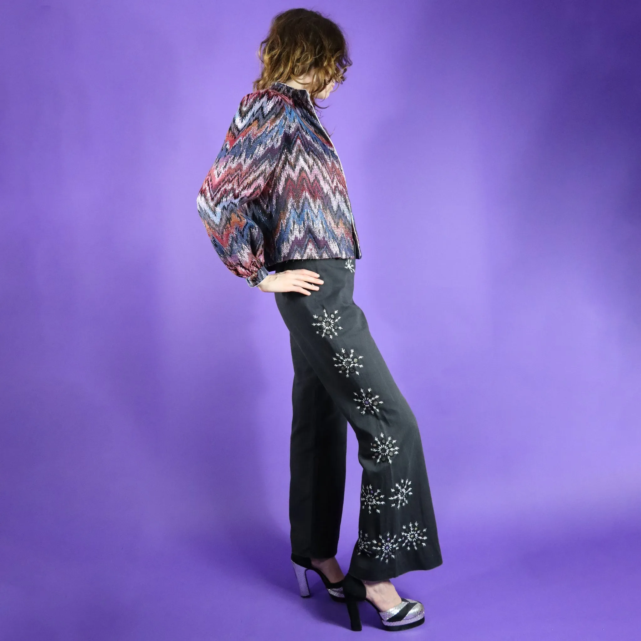 Vintage 1970s Glam Rock Lurex Thread by Malbe