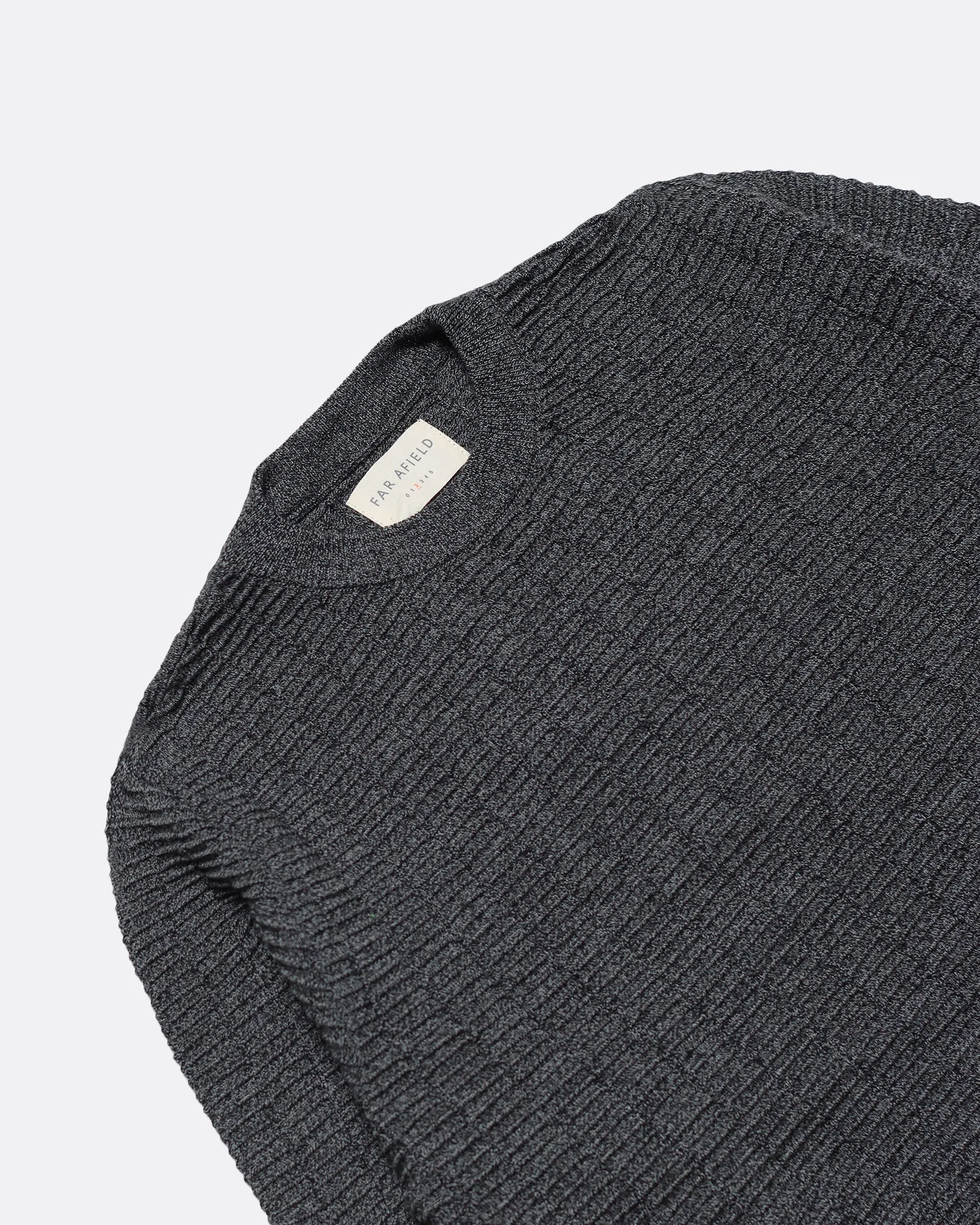 Vitor Ribbed Knit - Grey Melange Organic Cotton