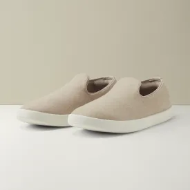 Women's Wool Loungers - Rugged Beige (Natural White Sole)